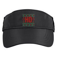 Where My Ho's At Ugly Christmas Sweater Couples Matching Adult Drive Performance Visor