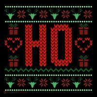 Where My Ho's At Ugly Christmas Sweater Couples Matching Cooling Performance Long Sleeve Crew
