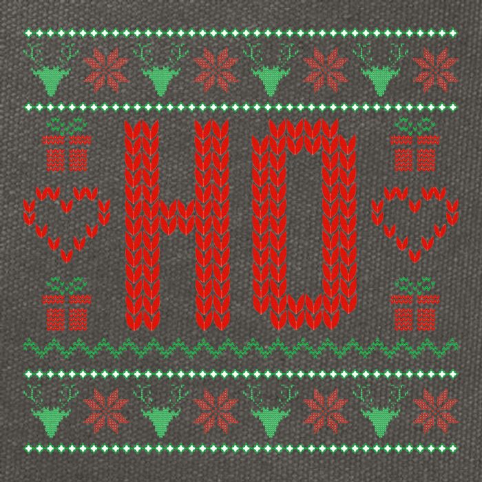 Where My Ho's At Ugly Christmas Sweater Couples Matching Cotton Canvas Backpack