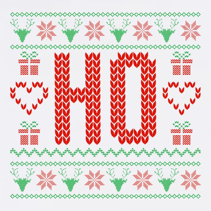 Where My Ho's At Ugly Christmas Sweater Couples Matching Garment-Dyed Sweatshirt