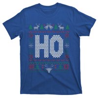 Where My Ho's At Ho Matching Couple Christmas Ugly Sweater  T-Shirt