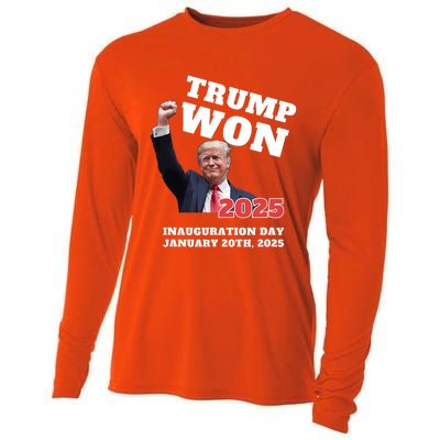 We Made History Trump 2024 Won Inauguration Day 2025 Winner Cooling Performance Long Sleeve Crew