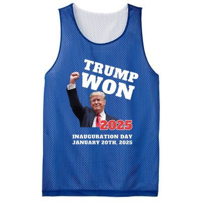 We Made History Trump 2024 Won Inauguration Day 2025 Winner Mesh Reversible Basketball Jersey Tank