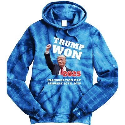 We Made History Trump 2024 Won Inauguration Day 2025 Winner Tie Dye Hoodie