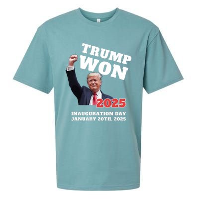 We Made History Trump 2024 Won Inauguration Day 2025 Winner Sueded Cloud Jersey T-Shirt