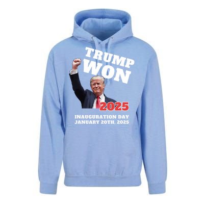 We Made History Trump 2024 Won Inauguration Day 2025 Winner Unisex Surf Hoodie