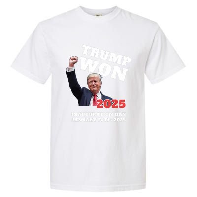 We Made History Trump 2024 Won Inauguration Day 2025 Winner Garment-Dyed Heavyweight T-Shirt