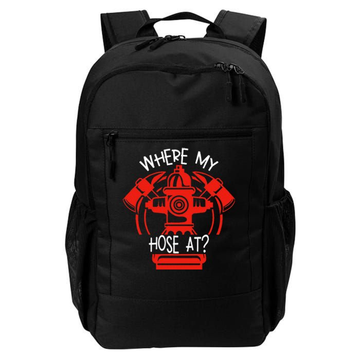 WhereS My Hose At Graphic Fire Gear Daily Commute Backpack