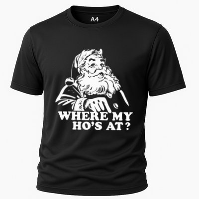 Where My HoS At Christmas Santa Performance Shirt