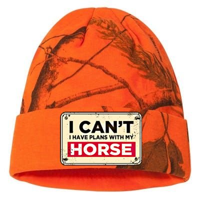 With My Horse Horse Lover Animal Lover Funny Cow Gift Kati Licensed 12" Camo Beanie