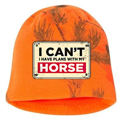 With My Horse Horse Lover Animal Lover Funny Cow Gift Kati - Camo Knit Beanie