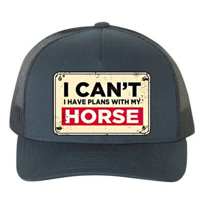 With My Horse Horse Lover Animal Lover Funny Cow Gift Yupoong Adult 5-Panel Trucker Hat