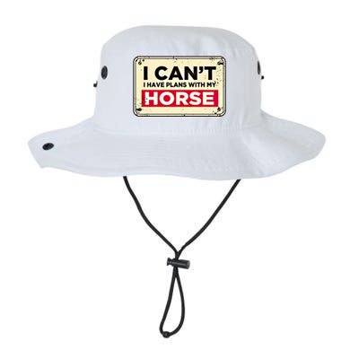 With My Horse Horse Lover Animal Lover Funny Cow Gift Legacy Cool Fit Booney Bucket Hat