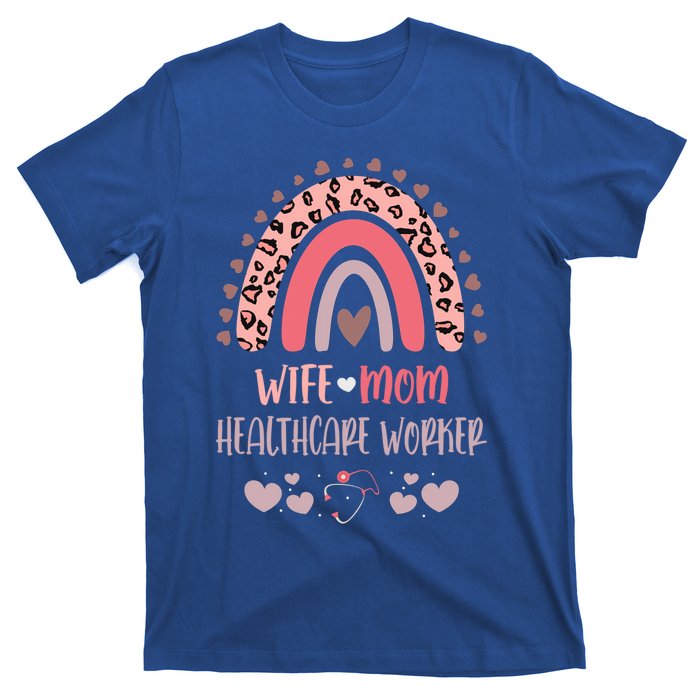 Wife Mom Healthcare Worker Strong As A Mother Nurse Mom Moth Great Gift T-Shirt