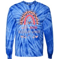 Wife Mom Healthcare Worker Strong As A Mother Nurse Mom Moth Great Gift Tie-Dye Long Sleeve Shirt