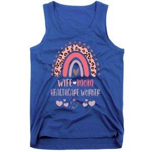 Wife Mom Healthcare Worker Strong As A Mother Nurse Mom Moth Great Gift Tank Top