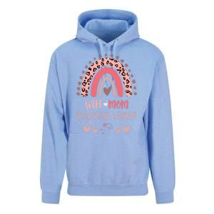 Wife Mom Healthcare Worker Strong As A Mother Nurse Mom Moth Great Gift Unisex Surf Hoodie