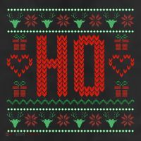 Where My Ho's At Ugly Christmas Sweater Couples Matching  Cool Comfort Performance Bucket Hat