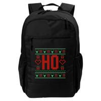 Where My Ho's At Ugly Christmas Sweater Couples Matching  Backpack