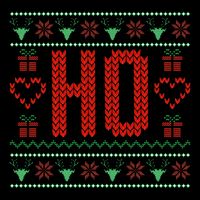 Where My Ho's At Ugly Christmas Sweater Couples Matching  Backpack