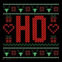 Where My Ho's At Ugly Christmas Sweater Couples Matching  Drawstring Bag