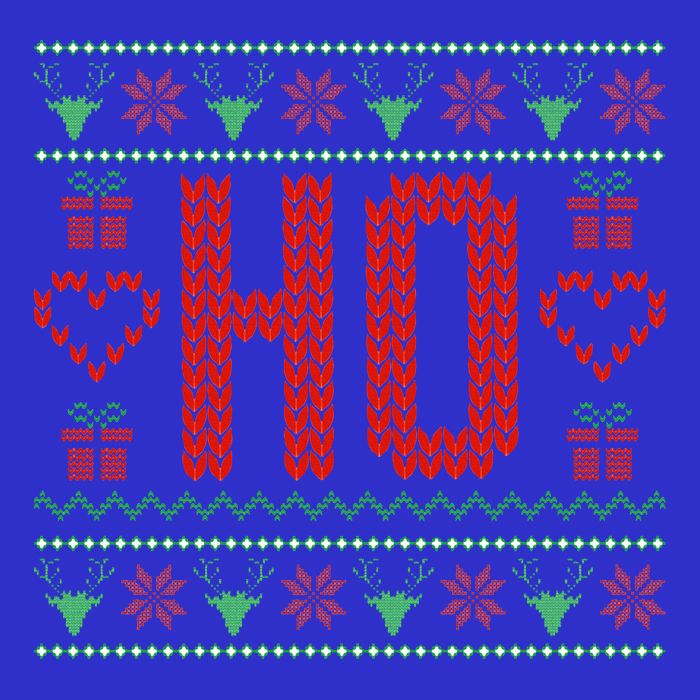 Where My Ho's At Ugly Christmas Sweater Couples Matching  Magnet