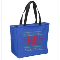 Where My Ho's At Ugly Christmas Sweater Couples Matching  Zip Tote Bag