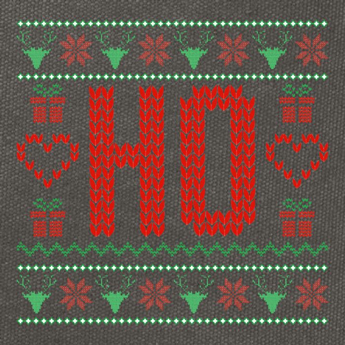 Where My Ho's At Ugly Christmas Sweater Couples Matching  Cotton Canvas Backpack