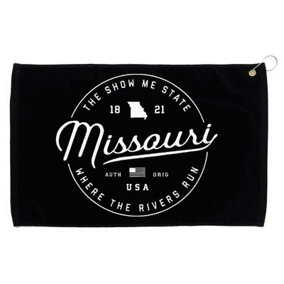 Warm Missouri Hoodie Badge Logo Hooded Grommeted Golf Towel