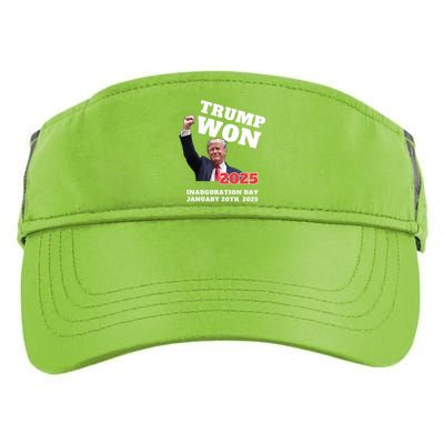 We Made History Trump 2024 Won 2025 Inauguration Day Winner Adult Drive Performance Visor