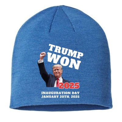 We Made History Trump 2024 Won 2025 Inauguration Day Winner Sustainable Beanie