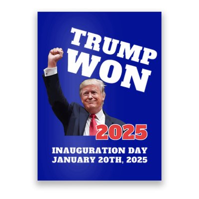 We Made History Trump 2024 Won 2025 Inauguration Day Winner Poster