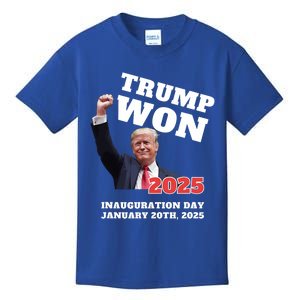 We Made History Trump 2024 Won 2025 Inauguration Day Winner Kids T-Shirt