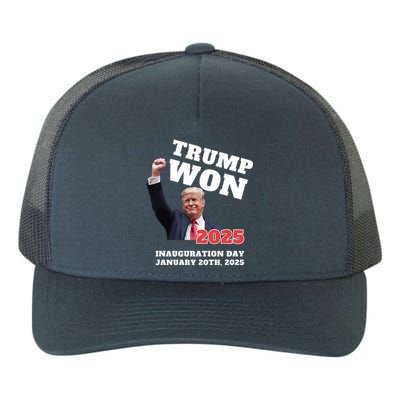 We Made History Trump 2024 Won 2025 Inauguration Day Winner Yupoong Adult 5-Panel Trucker Hat