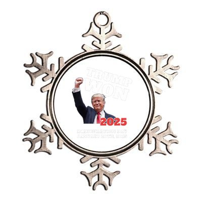 We Made History Trump 2024 Won 2025 Inauguration Day Winner Metallic Star Ornament