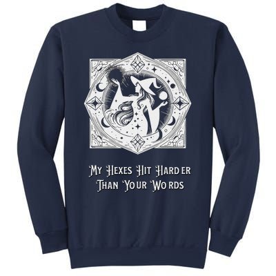 Witch My Hexes Hit Harder Than Your Words Magic Wicked Vamp Sweatshirt