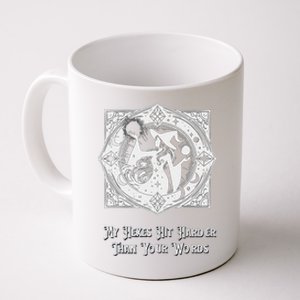 Witch My Hexes Hit Harder Than Your Words Magic Wicked Vamp Coffee Mug