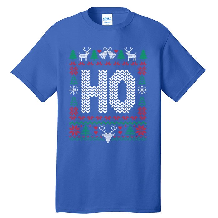 Where My HoS At Ho Matching Couple Christmas Ugly Gift Tall T-Shirt