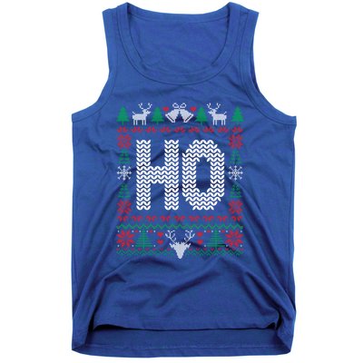 Where My HoS At Ho Matching Couple Christmas Ugly Gift Tank Top