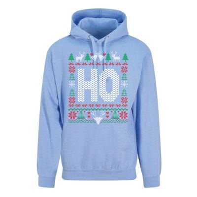 Where My HoS At Ho Matching Couple Christmas Ugly Gift Unisex Surf Hoodie