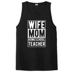 Wife Mom Homeschool Teacher Mother's Day Gift PosiCharge Competitor Tank