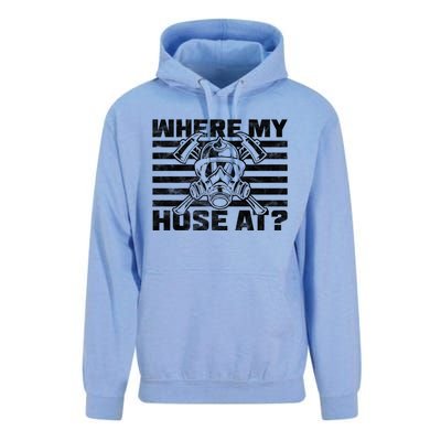 Where My Hose At Firefighter Meaningful Gift Unisex Surf Hoodie