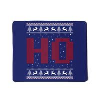 Where My HoS At Ho Matching Couple Santa Ugly Christmas Mousepad