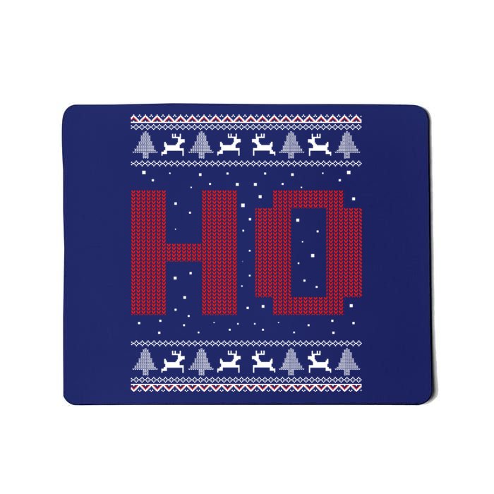 Where My HoS At Ho Matching Couple Santa Ugly Christmas Mousepad