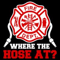 Where My Hose At Funny Firefighter Fire Rescue Cute Gift Impact Tech Backpack