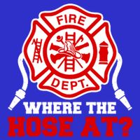 Where My Hose At Funny Firefighter Fire Rescue Cute Gift 16 in Basic Backpack