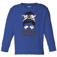 Witchy Mama Halloween Cute Messy Bun Bandana Witch Mom Gift Toddler Long Sleeve Shirt