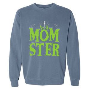 Womens Momster Halloween Monster Best Mom Ever Spooky Mommy Garment-Dyed Sweatshirt