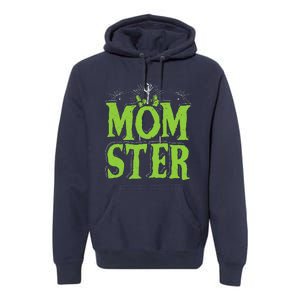 Womens Momster Halloween Monster Best Mom Ever Spooky Mommy Premium Hoodie