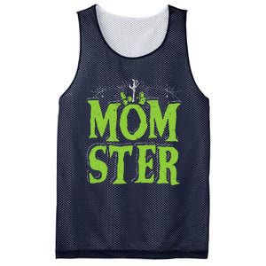 Womens Momster Halloween Monster Best Mom Ever Spooky Mommy Mesh Reversible Basketball Jersey Tank